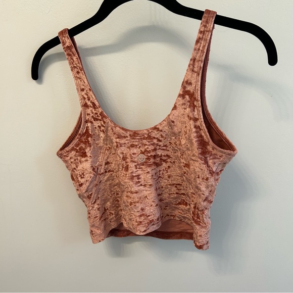 lululemon Soft Cranberry Align Tank (crushed velvet) 6 - Picture 3 of 5